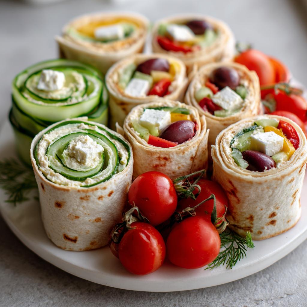 Hummus-Gemüse-Wraps