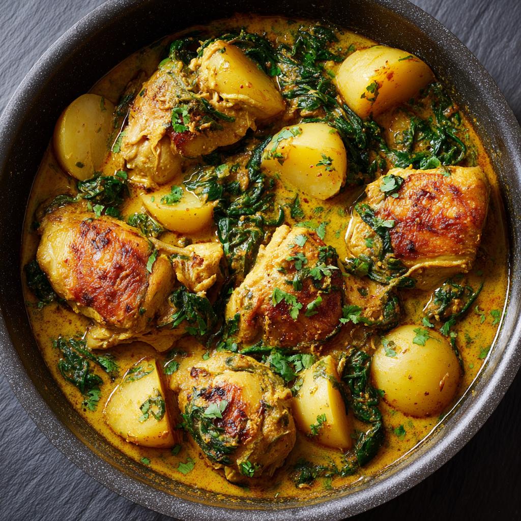 Kartoffel Curry Hähnchen - detail 1