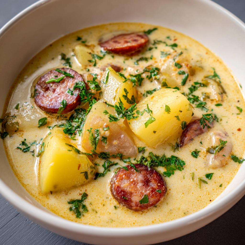 Kartoffelsuppe Cabanossi