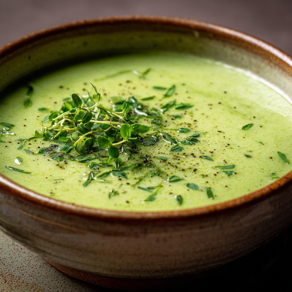Kartoffelsuppe mit Bärlauch