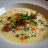Kartoffelsuppe mit Hackbällchen