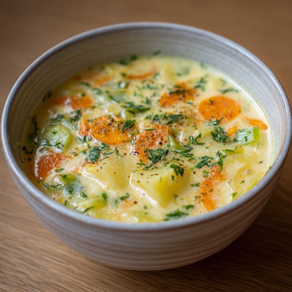 Kartoffelsuppe mit Lauch und Karotten - detail 1