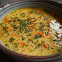 Kartoffelsuppe mit Lauch und Karotten