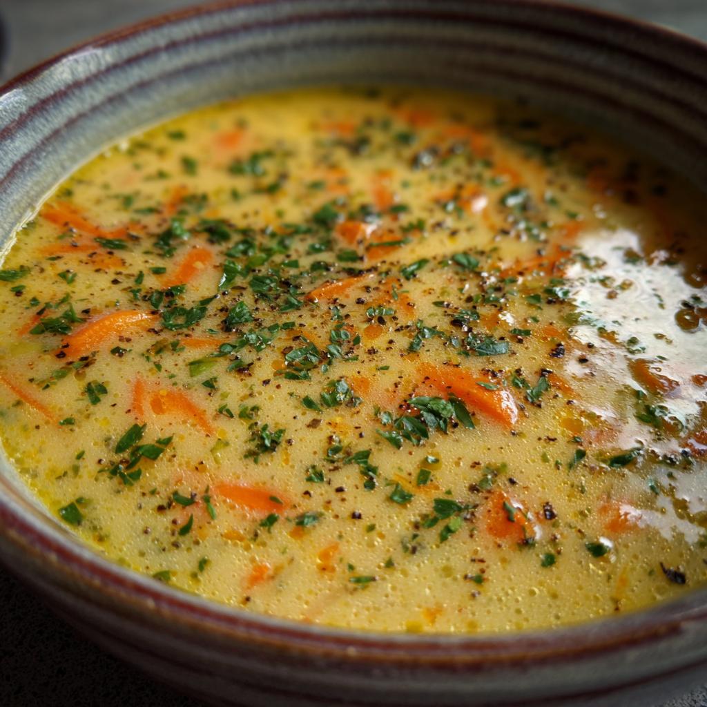 Kartoffelsuppe mit Lauch und Karotten