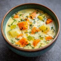 Kartoffelsuppe mit Lauch und Karotten