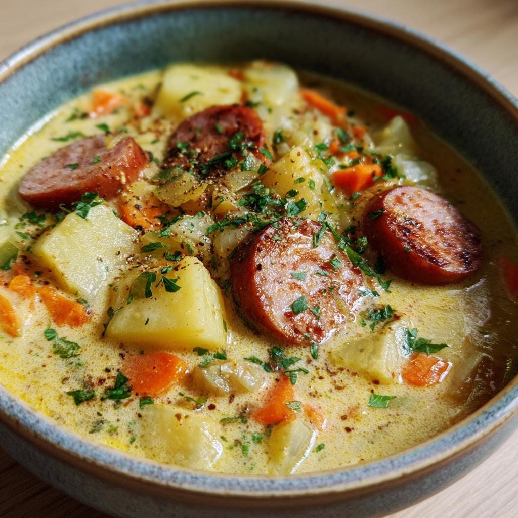 Kartoffelsuppe mit Würstchen