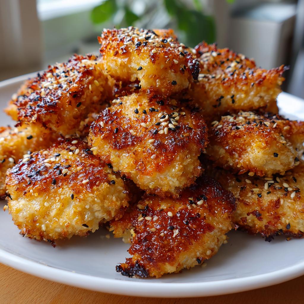 Kokos-Sesam-Hühnchenbissen