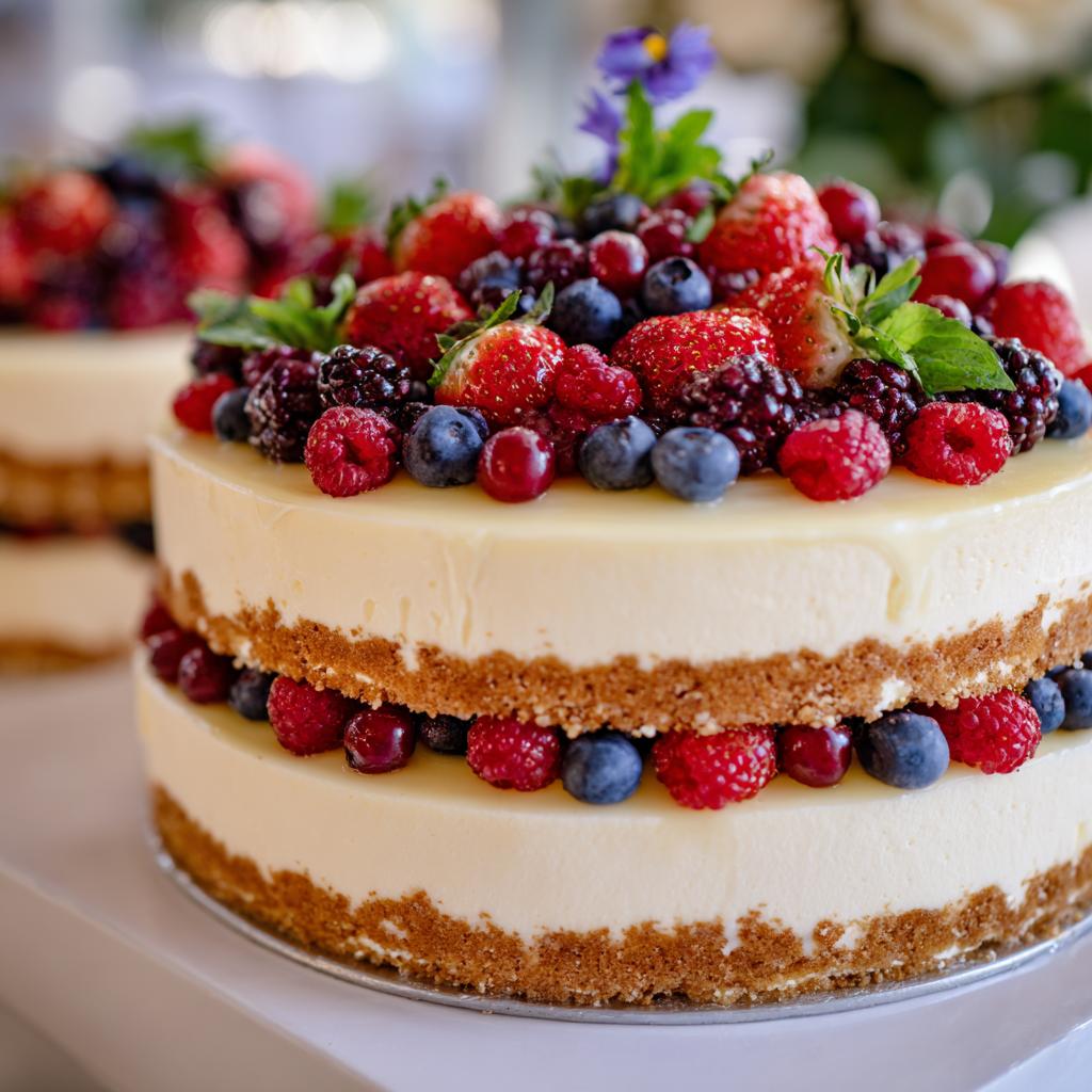 Käsekuchen Hochzeitstorte - detail 1
