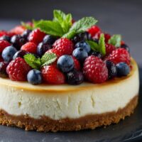 Käsekuchen mit Beeren