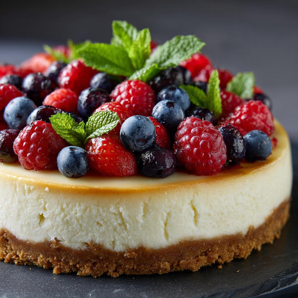 Käsekuchen mit Beeren
