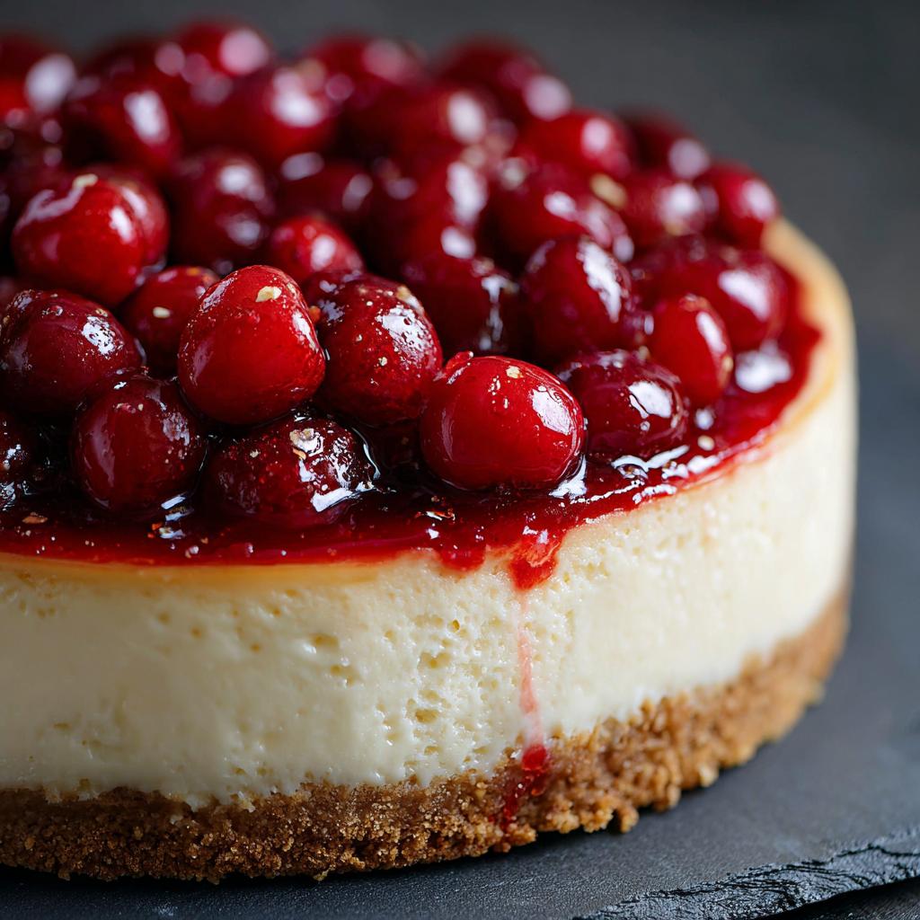 Käsekuchen mit Kirschen - detail 1
