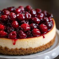 Käsekuchen mit Kirschen