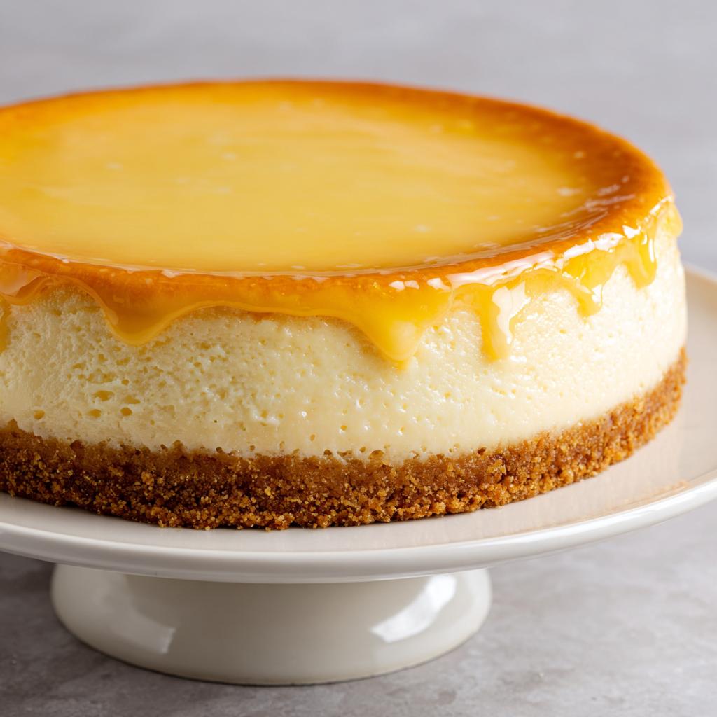 Käsekuchen mit Sauerrahm und Pudding