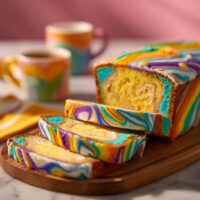 Kunterbunter Marmorkuchen