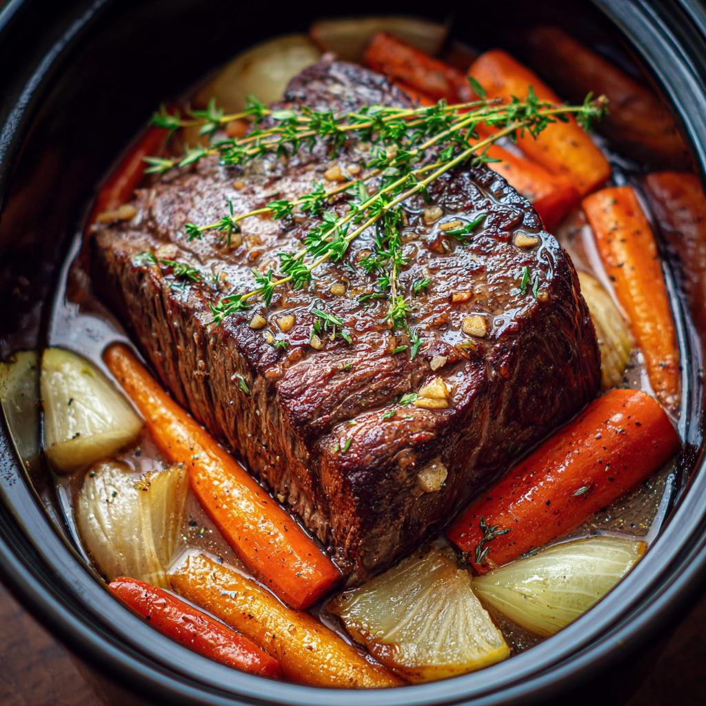Langsam gegarter Rinderbraten - detail 1