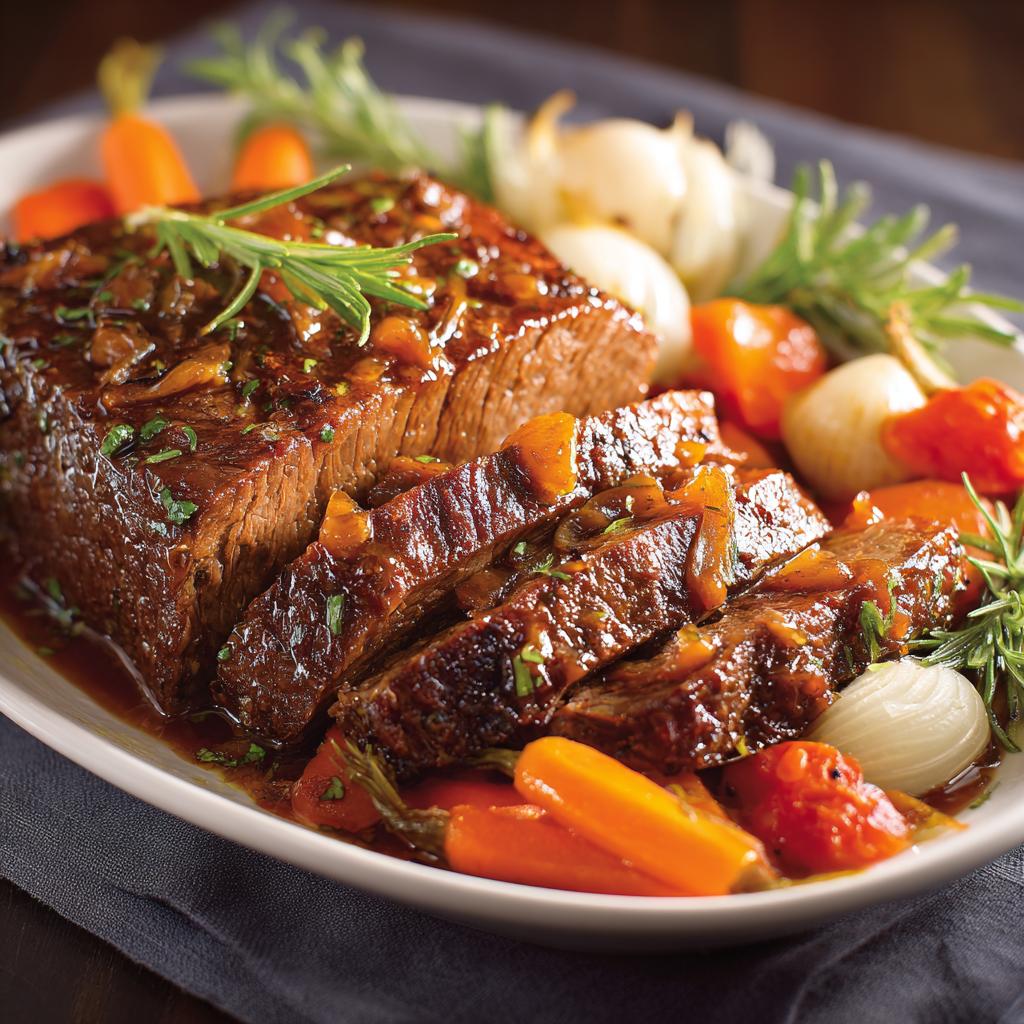 Langsam gegarter toskanischer Rinderbraten - detail 1