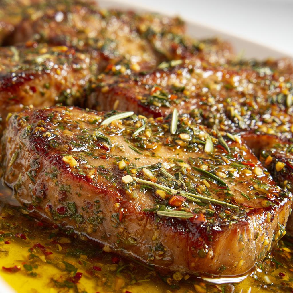 Mariniertes Fleisch über Nacht