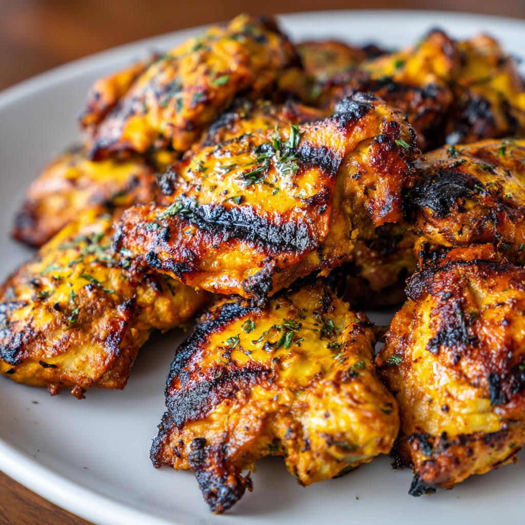 Mariniertes Gegrilltes Hähnchen mit Curry - detail 1