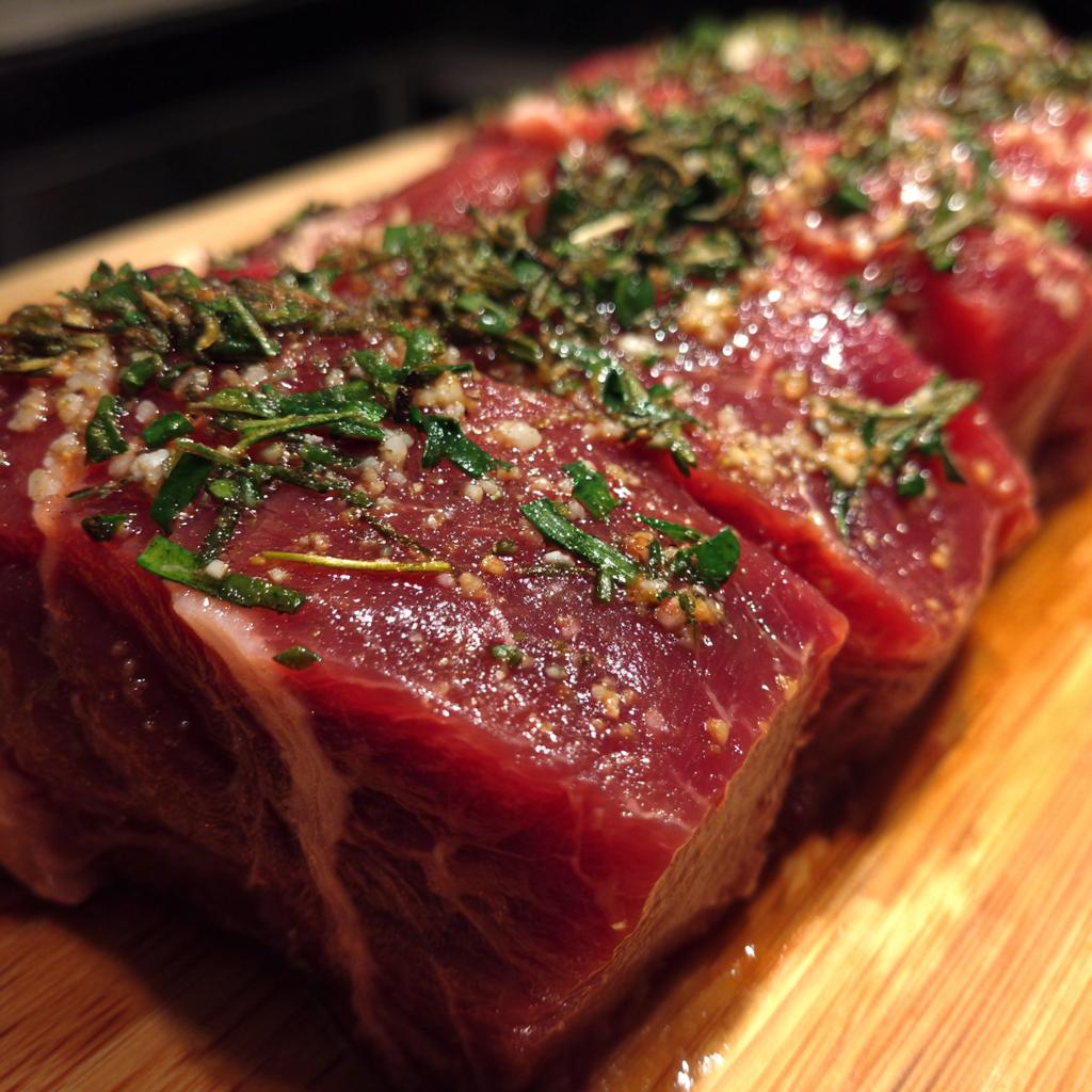 Mariniertes Rindfleisch