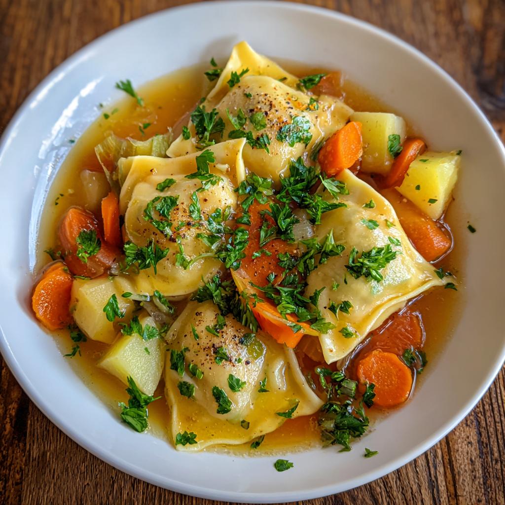 Maultaschen Eintopf - detail 1