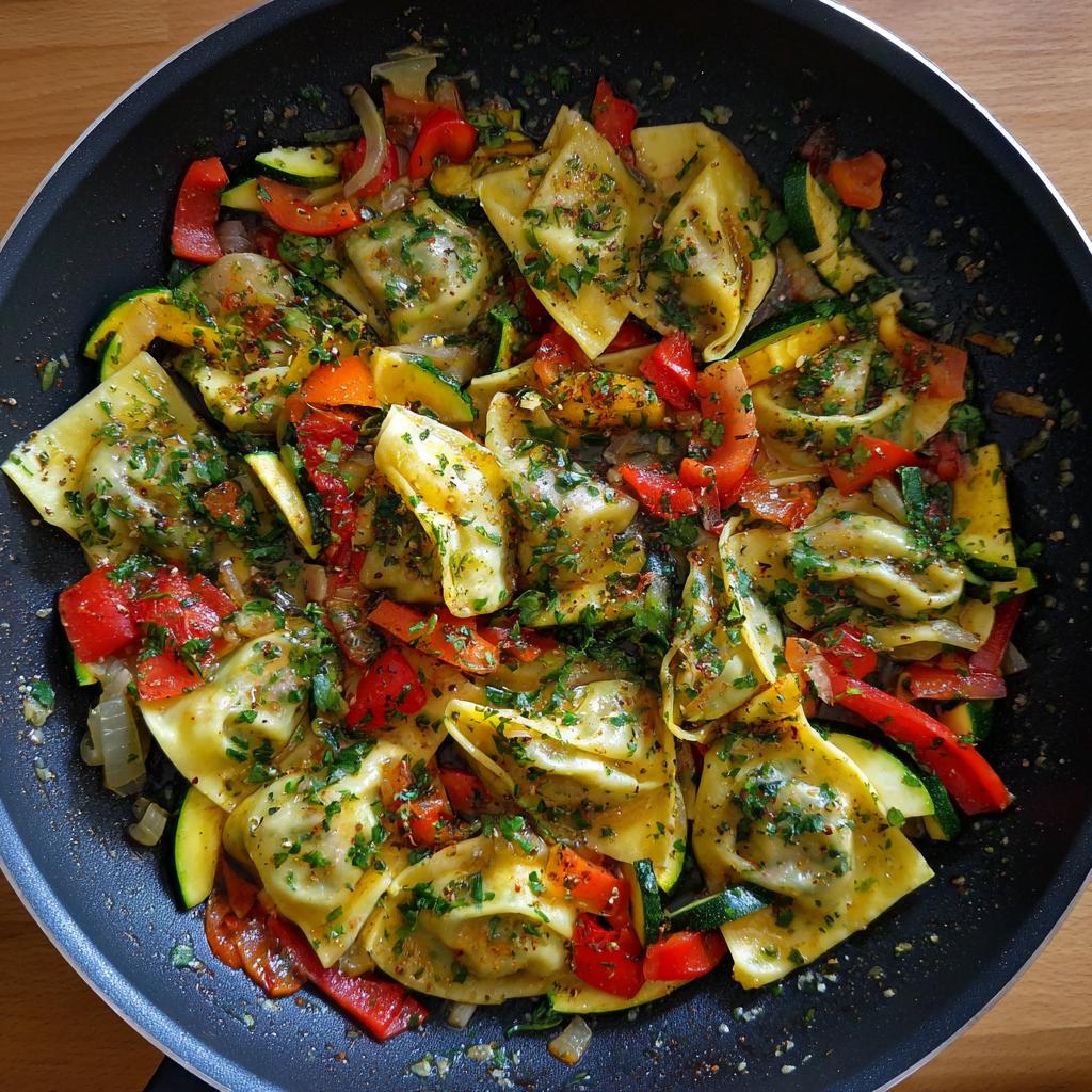 Maultaschen Gemüse Pfanne