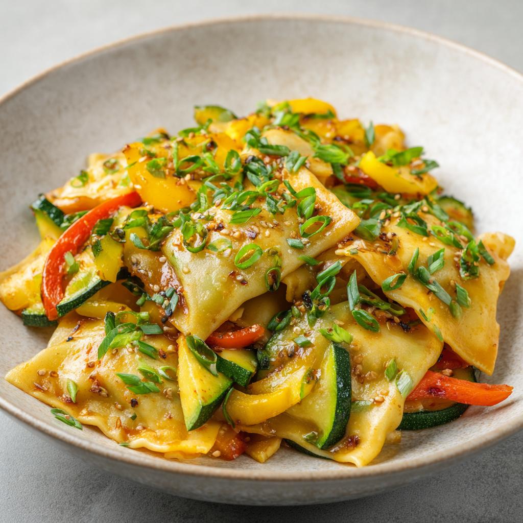 Maultaschen Gemüsepfanne