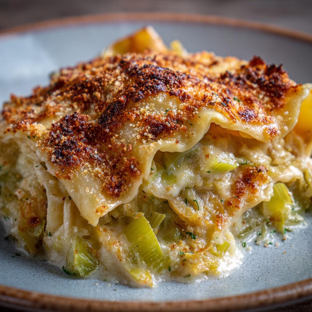 maultaschen lauch auflauf - detail 1