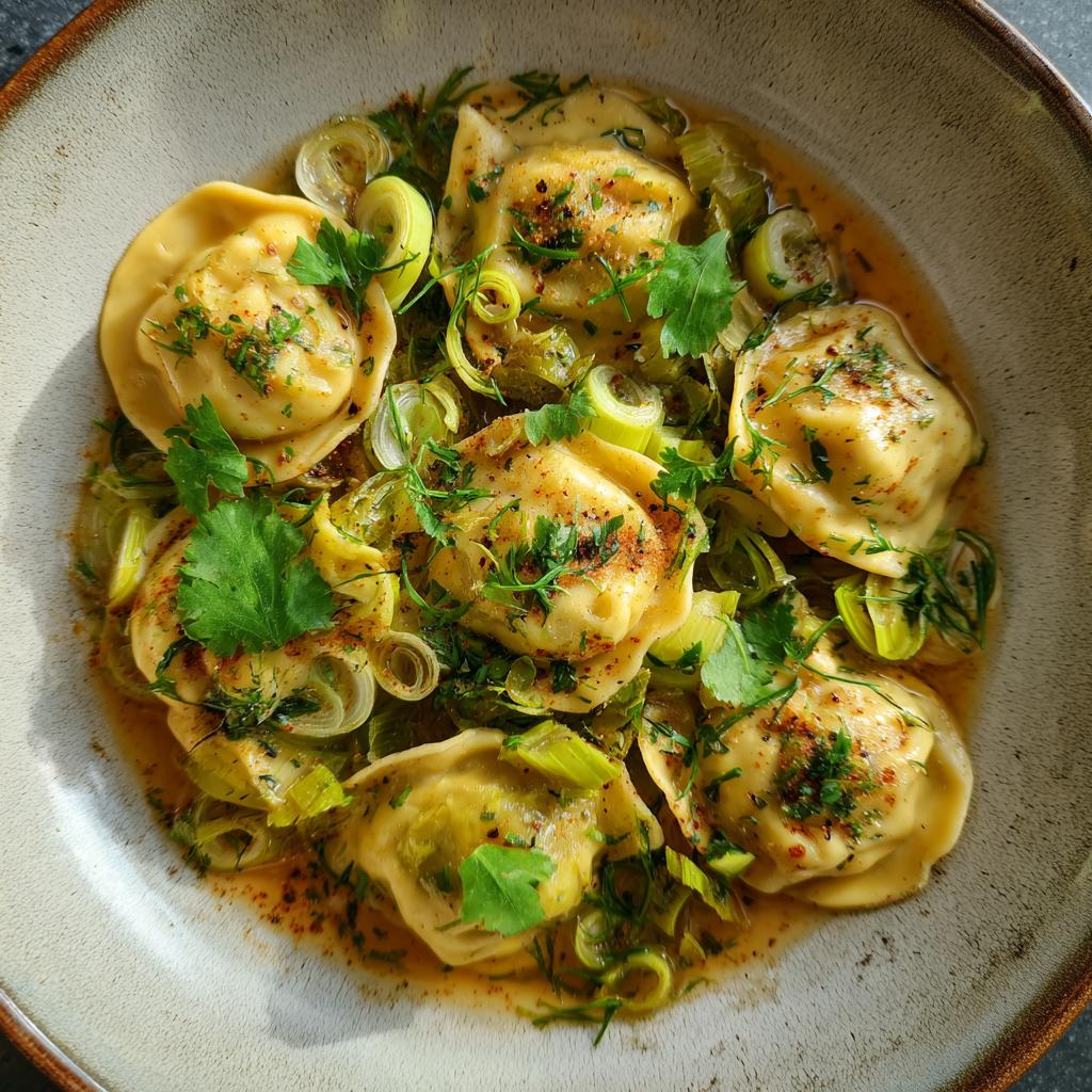 Maultaschen Lauch Pfanne