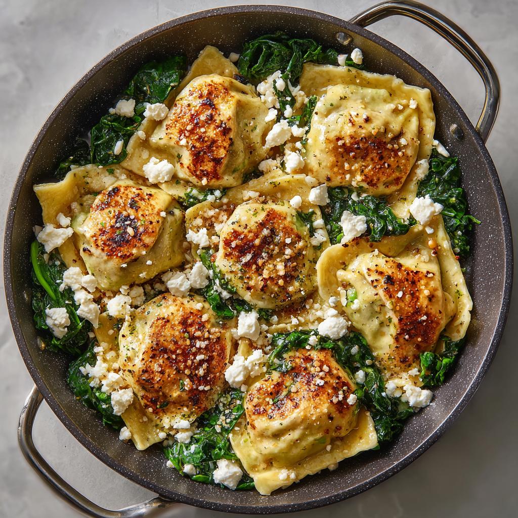 Maultaschen-Pfanne mit Feta - detail 1