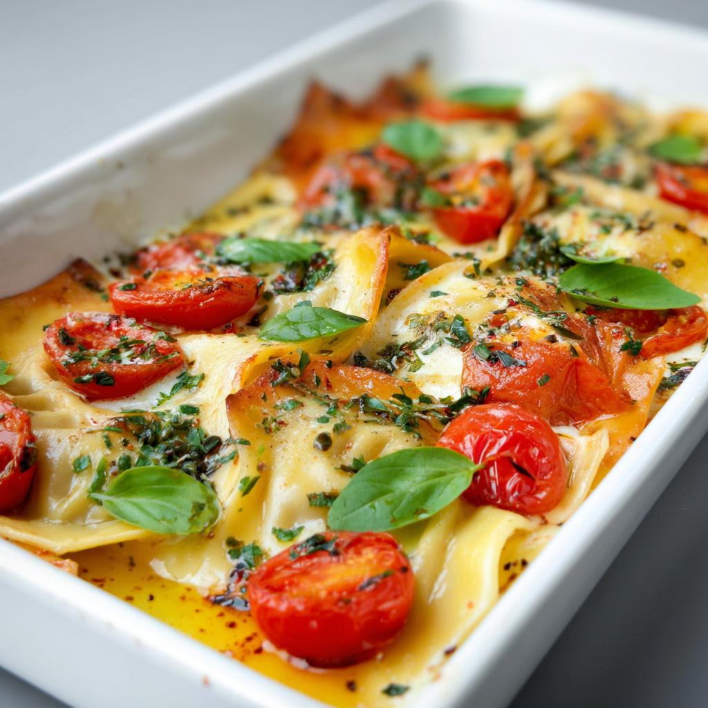 maultaschen tomaten auflauf - detail 1