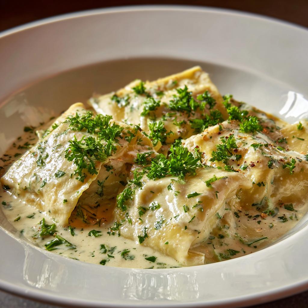 Maultaschen in Sahnesoße - detail 1