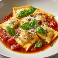 Maultaschen in Tomatensoße