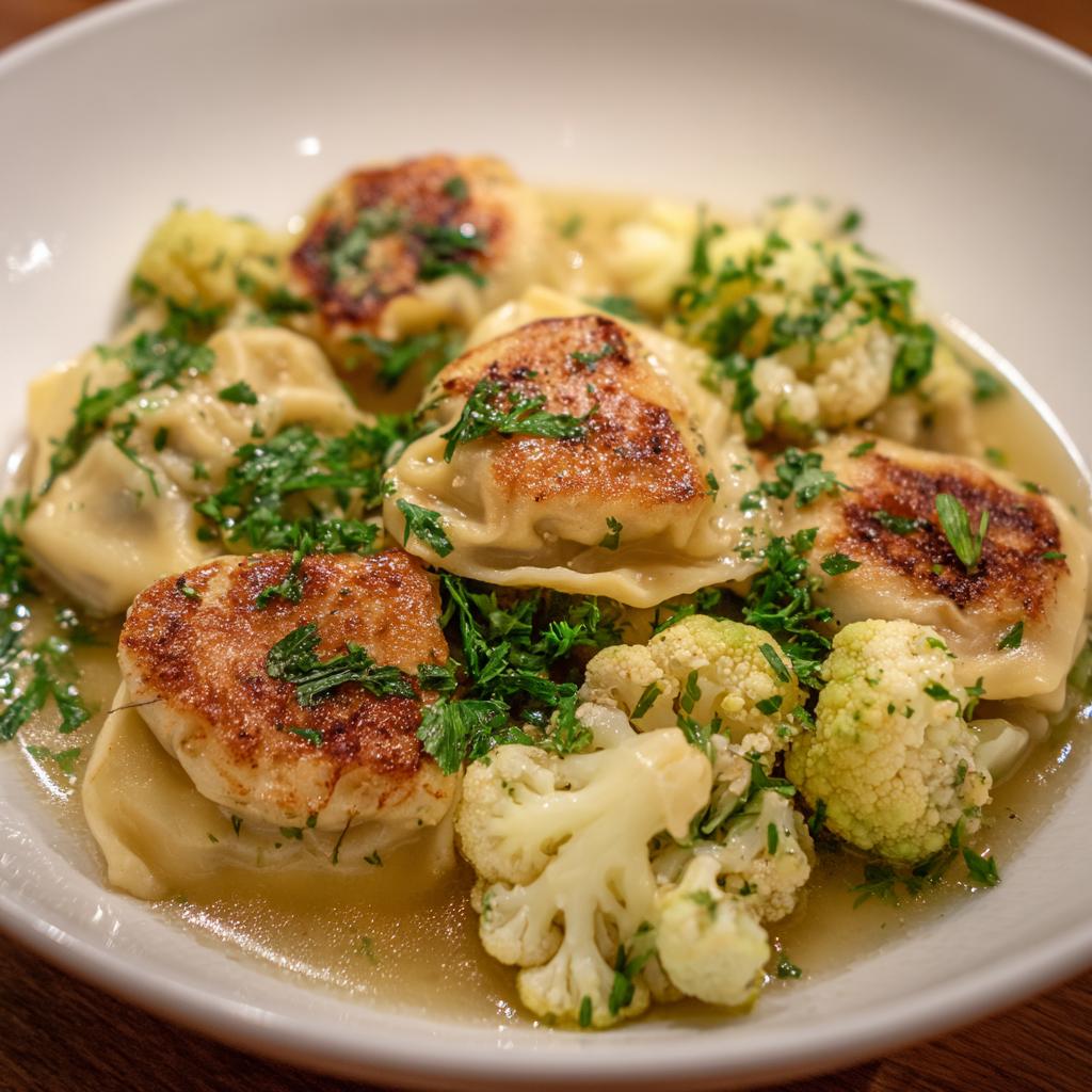 Maultaschen mit Blumenkohl - detail 1