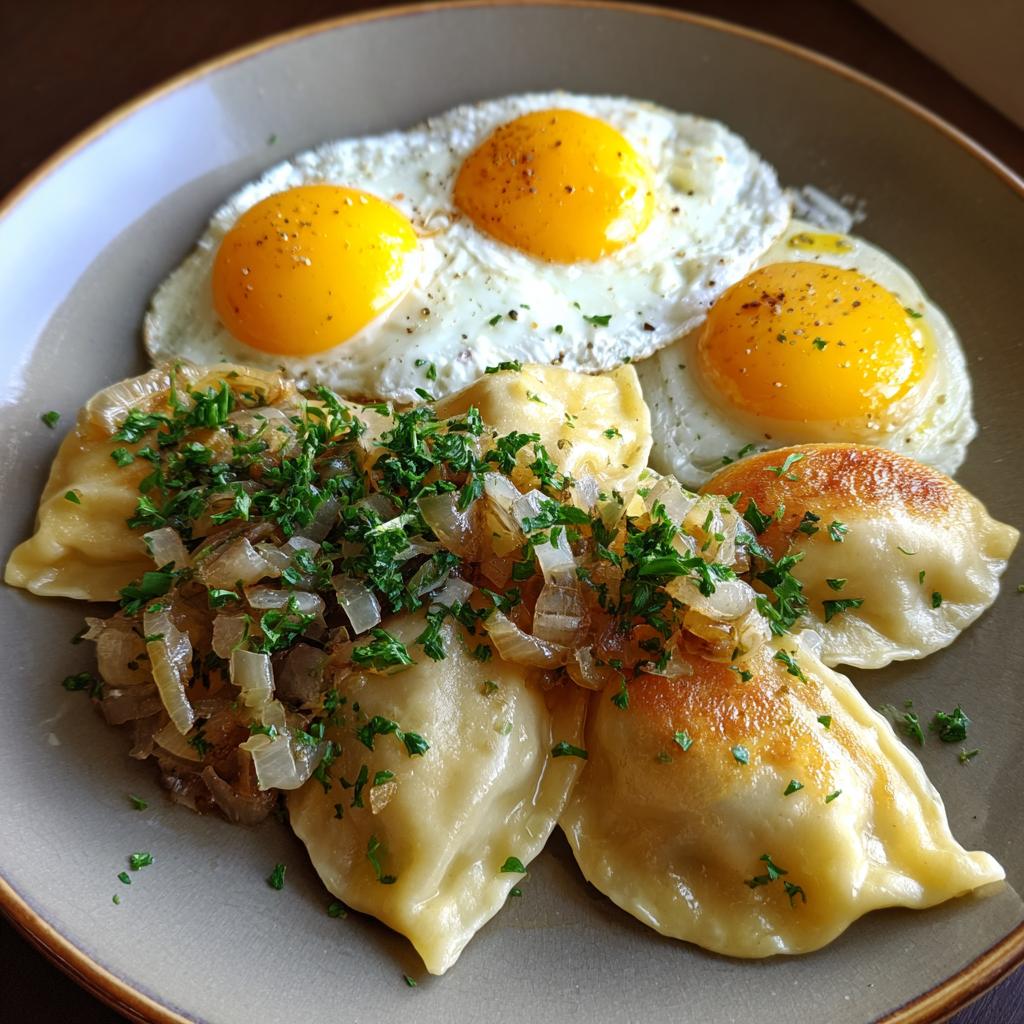 Maultaschen mit Ei - detail 1