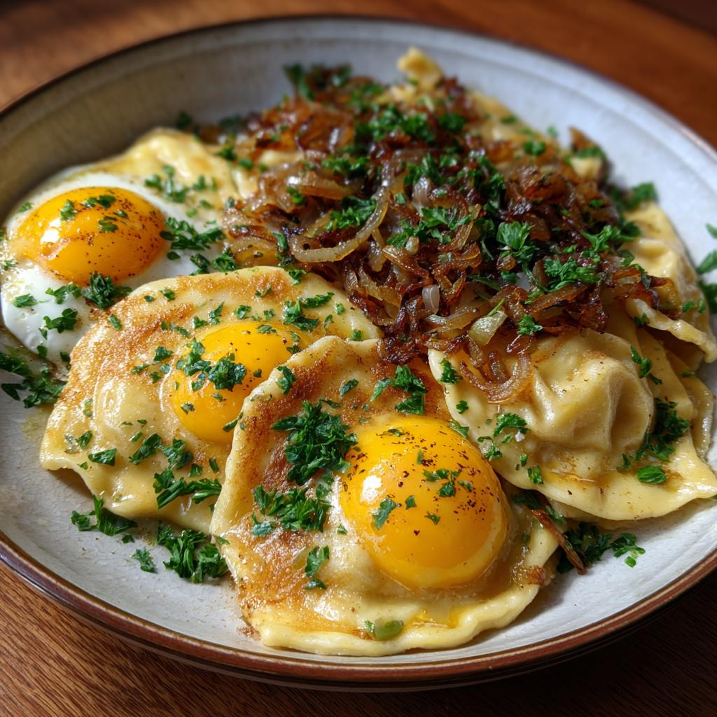 Maultaschen mit Ei