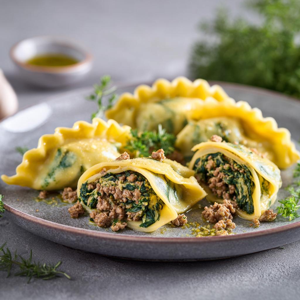 Maultaschen mit Hackfleisch - detail 1
