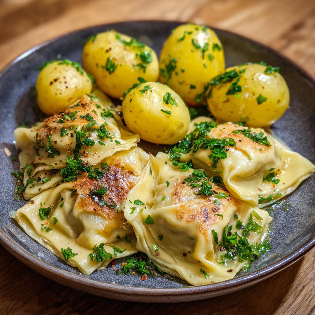 Maultaschen mit Kartoffeln - detail 1
