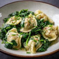 Maultaschen mit Spinat