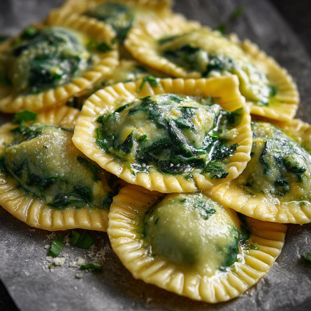 Maultaschen mit Spinat und Ricotta