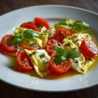 Maultaschen mit Tomaten und Mozzarella