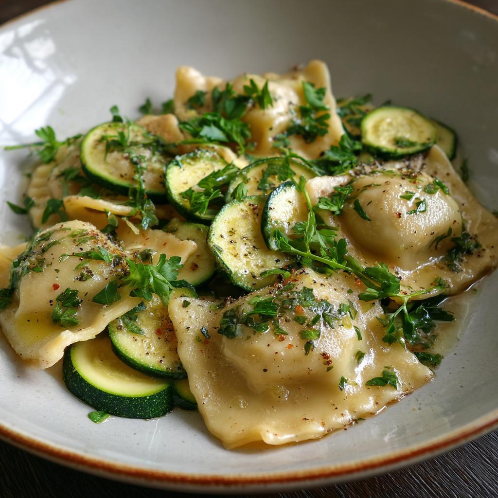Maultaschen mit Zucchini - detail 1
