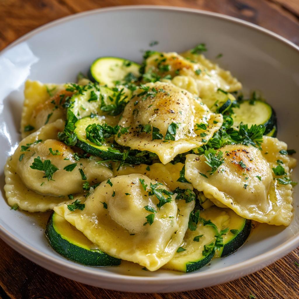 Maultaschen mit Zucchini