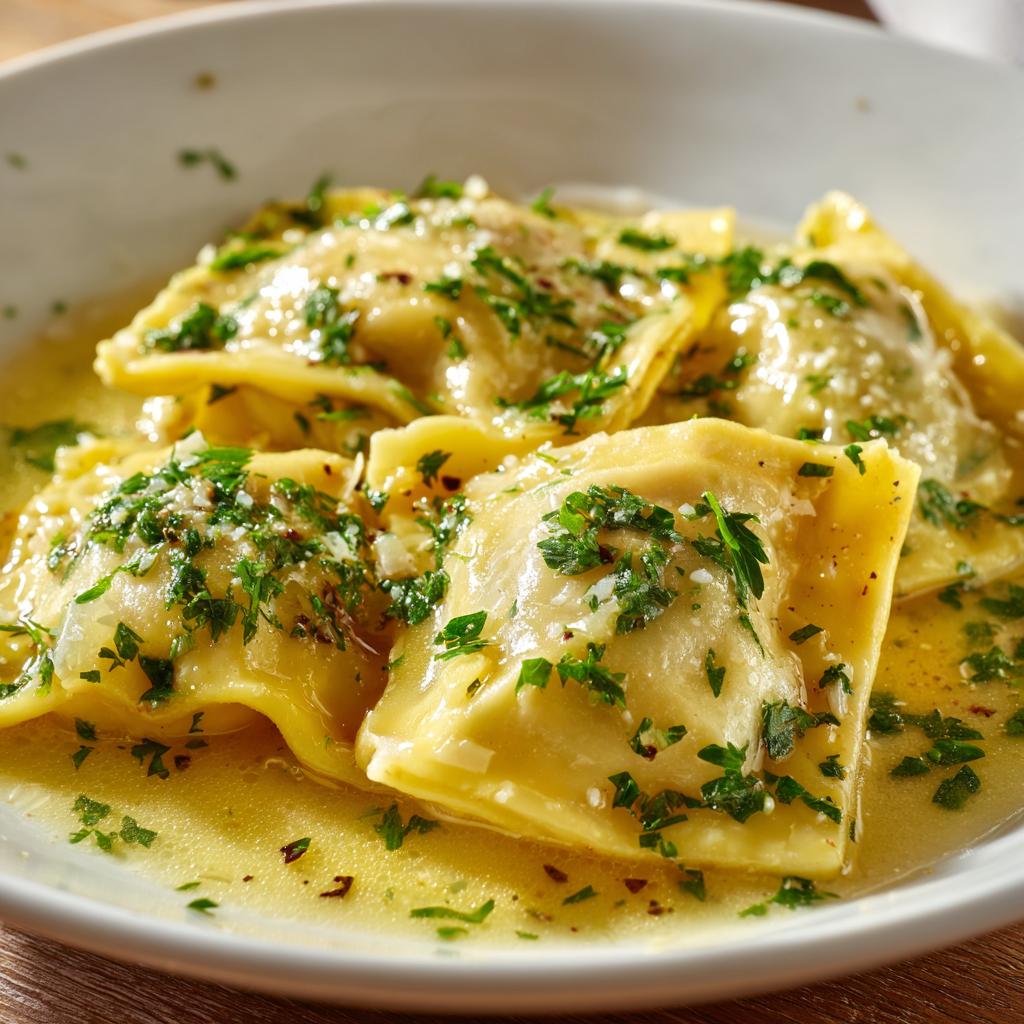 Maultaschen mit cremiger Sauce - detail 1