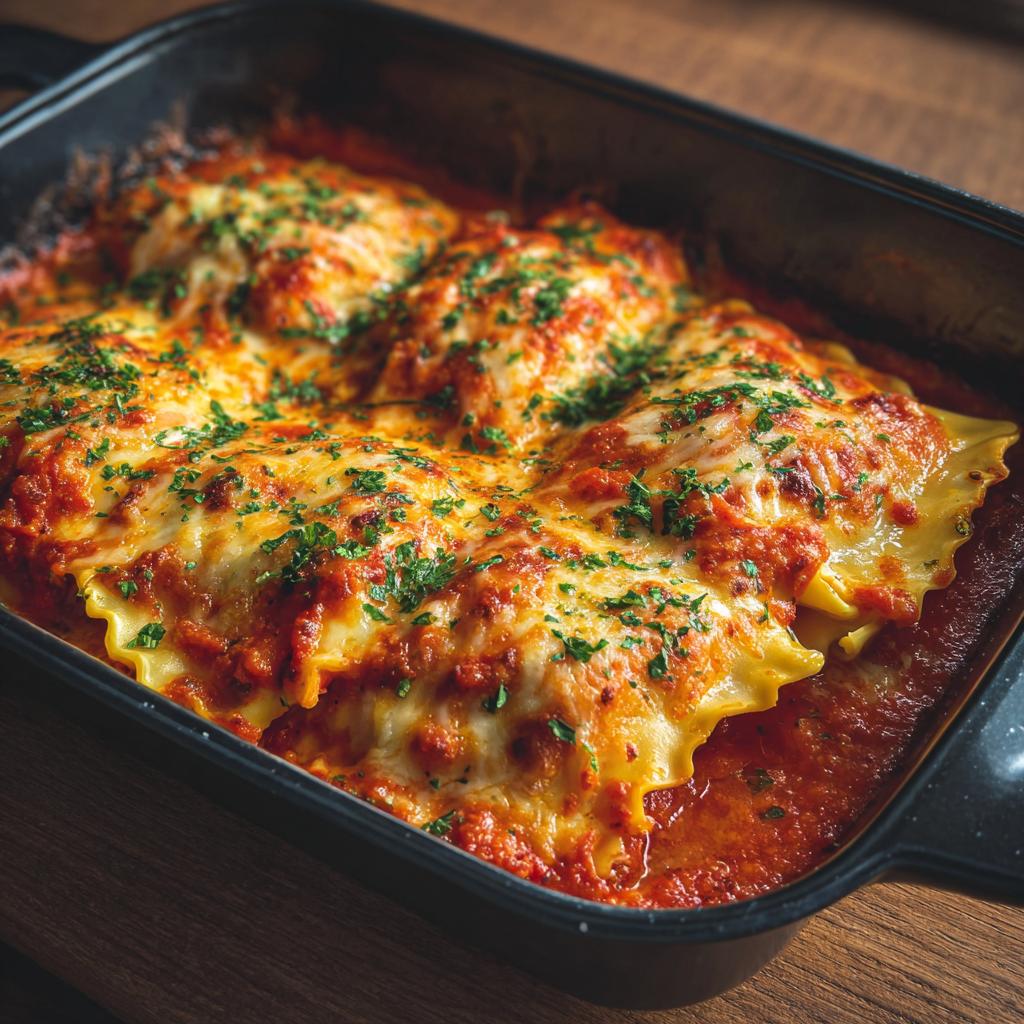 Maultaschenauflauf mit Tomatensauce - detail 1