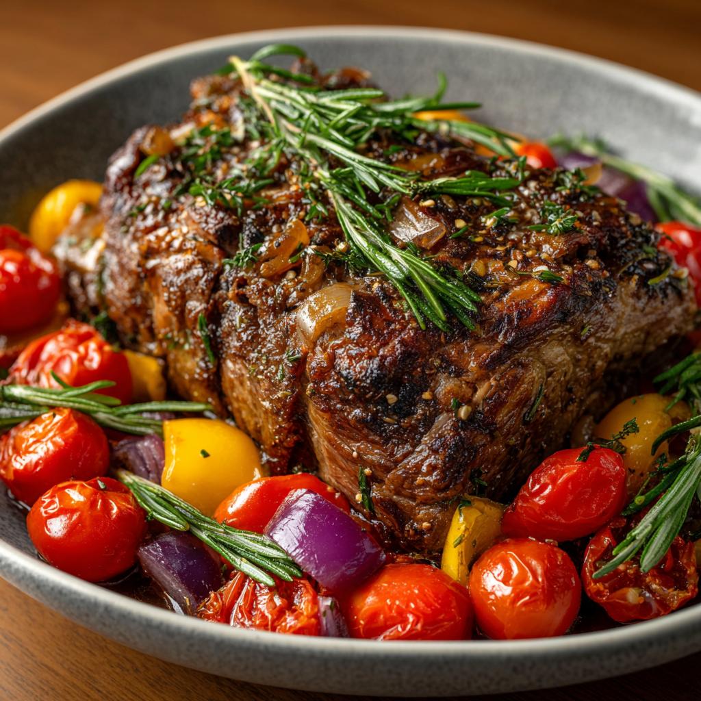 Mediterraner Rinderbraten
