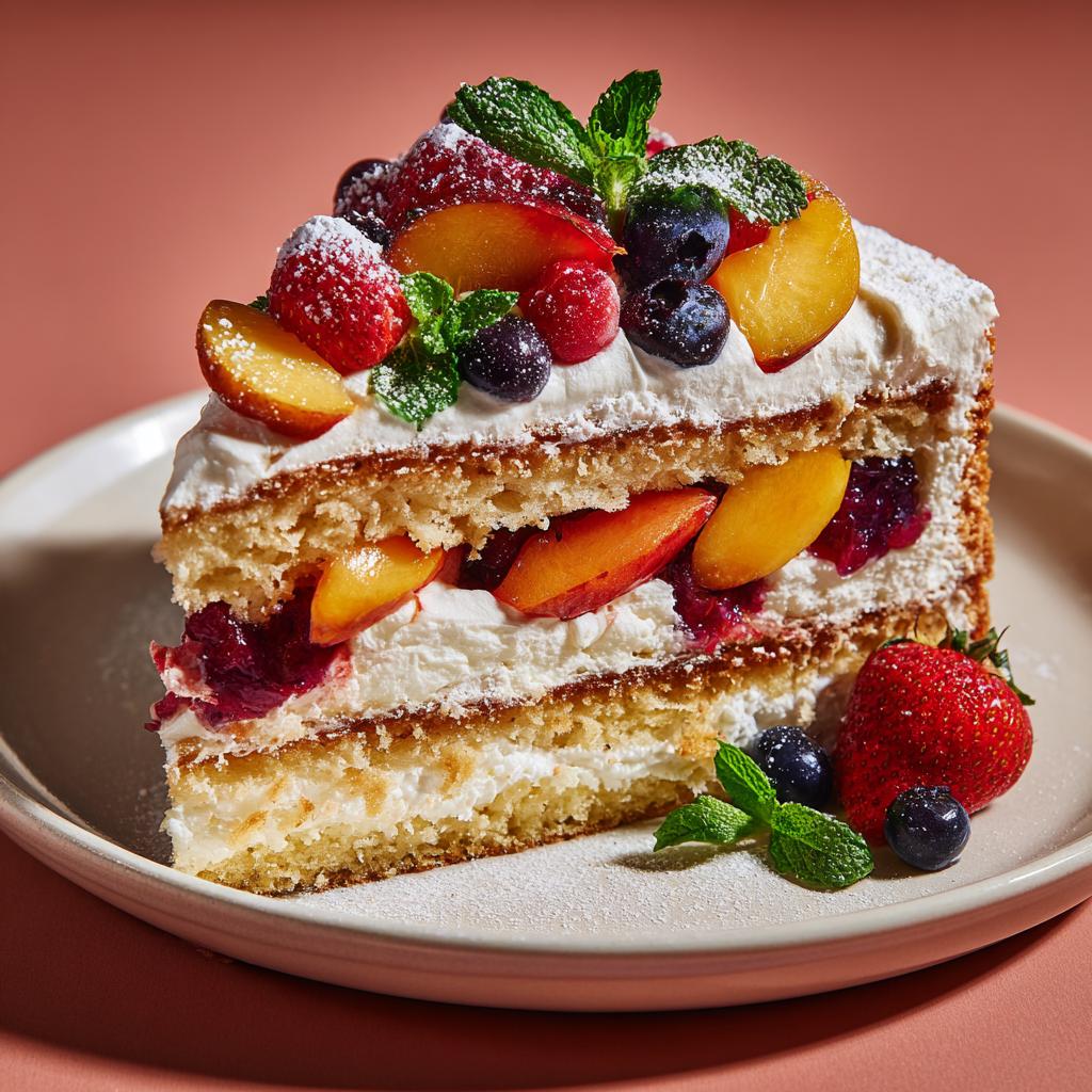 Naked Cake mit saisonalen Früchten