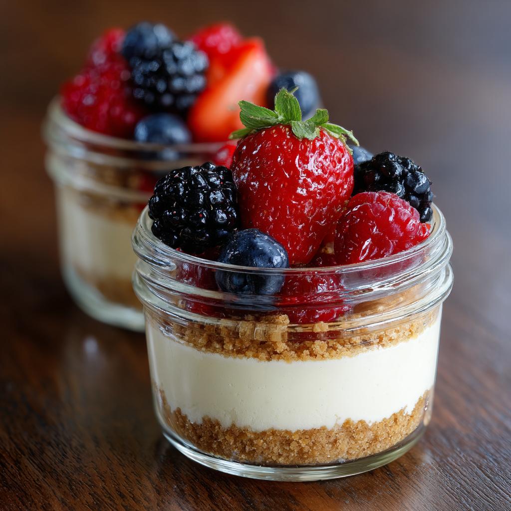 No-Bake Käsekuchen im Glas