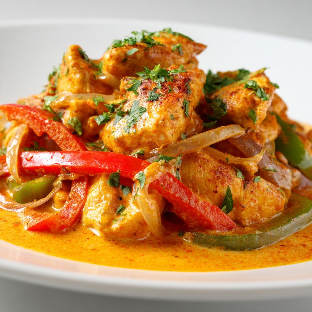 Paprika-Sahne-Hähnchen - detail 1