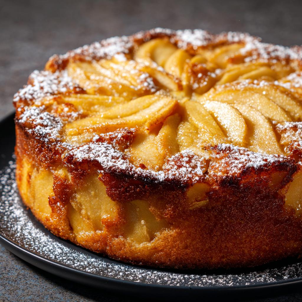 Pfannen-Kuchen mit Äpfeln - detail 1