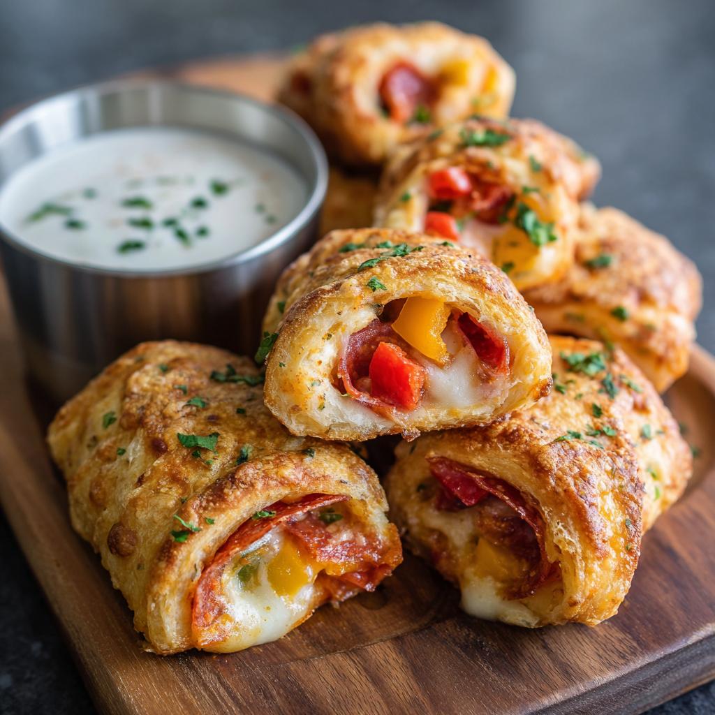 Pizza-Rollen mit Joghurt - detail 1